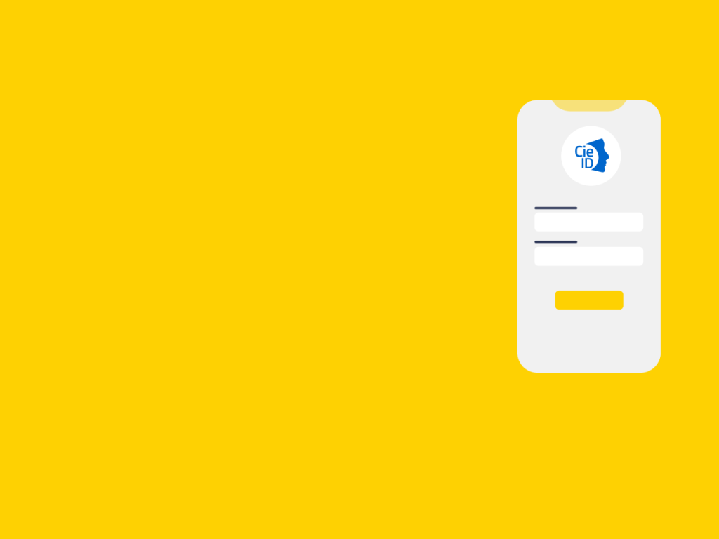 Immagine di un cellulare con il simbolo della CieID