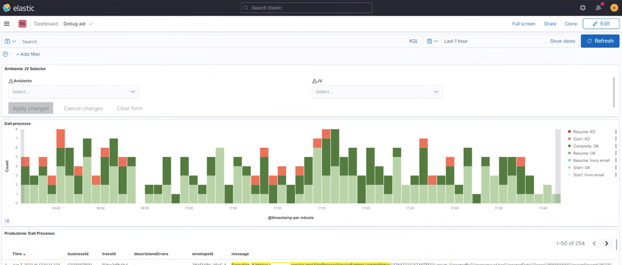 Debug aid: modulo personalizzato per detection errori